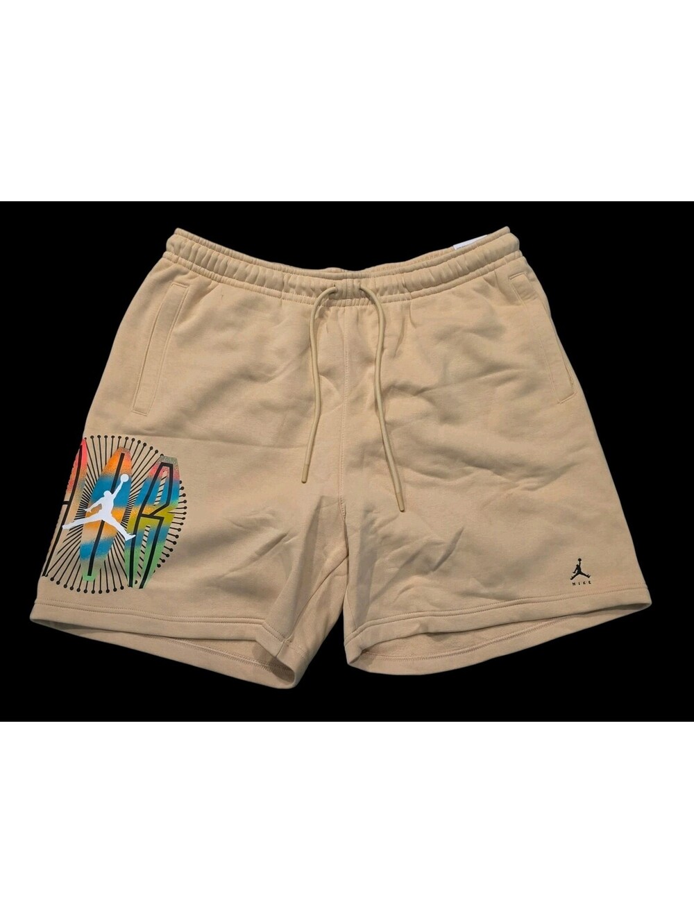 NIKE AIR JORDAN MVP FLEECE SHORTS MEN'S 2XL 'SEASAME' - DQ7552 252